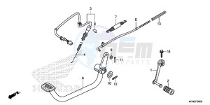 GLR1251WHF CB125F UK - (E) drawing PEDAL