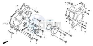 CB1300SA CB1300SUPERBOLD'OR drawing LEFT CRANKCASE COVER