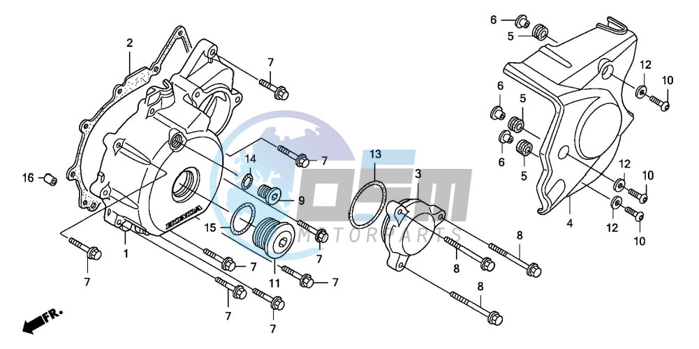 LEFT CRANKCASE COVER