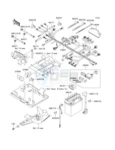 KVF 650 D ([BRUTE FORCE 650 4X4] (D6F-D9F) D7F drawing CHASSIS ELECTRICAL EQUIPMENT