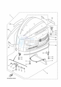 LF250XB-2018 drawing FAIRING-UPPER