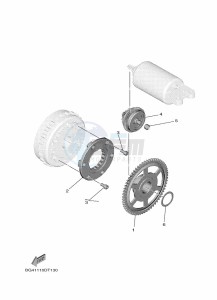 YXF850E YXF85WPBL (BAR7) drawing STARTER CLUTCH