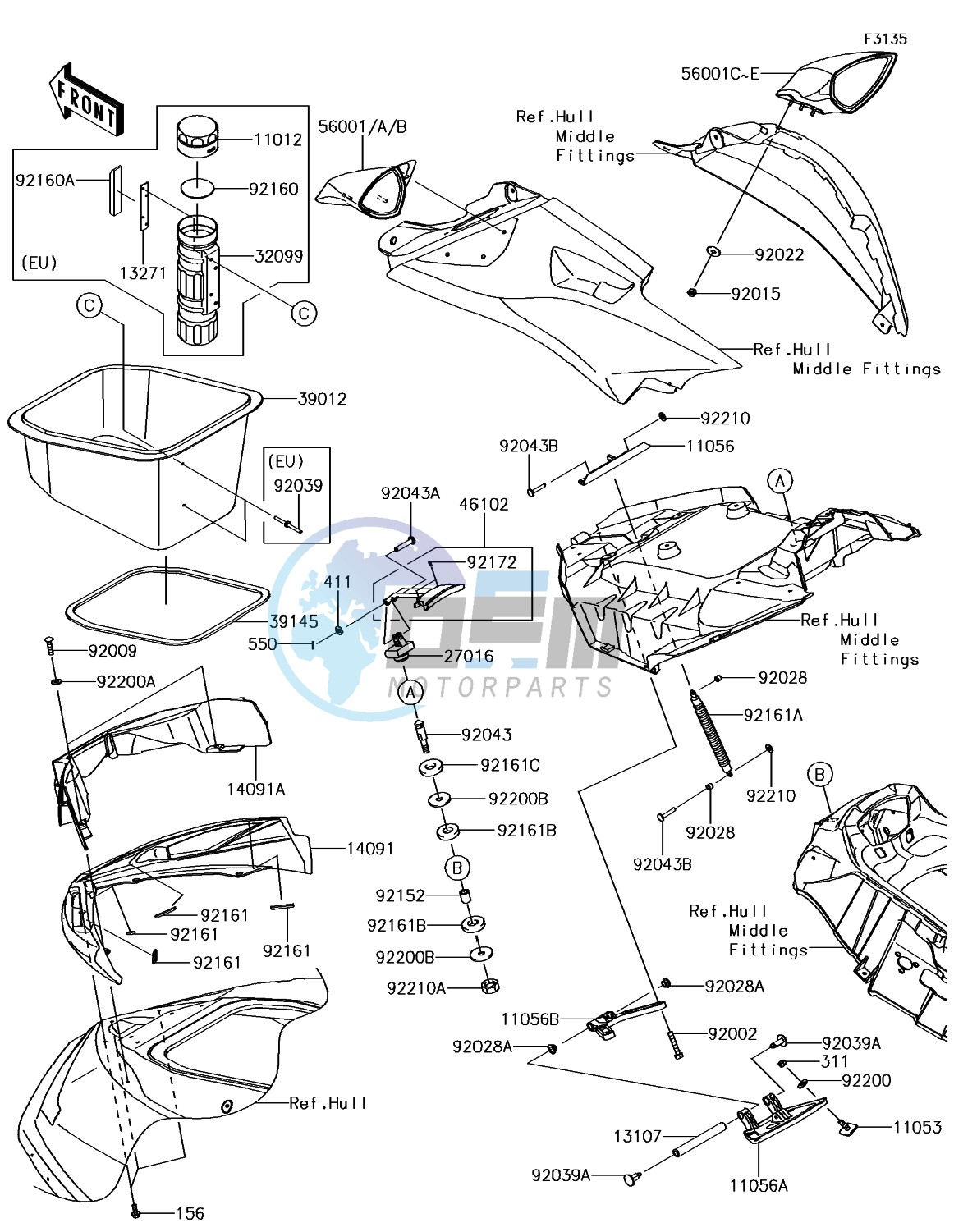 Hull Front Fittings