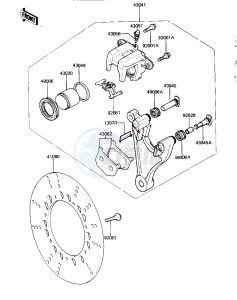 KZ 1000 K [LTD] (K1-K2) [LTD] drawing REAR BRAKE