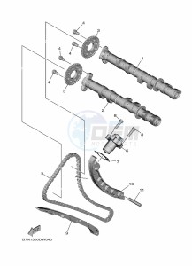 MT-09 MTN890 (B7NV) drawing CAMSHAFT & CHAIN