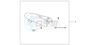 CBR600RR drawing SEAT COWL*NH436M*