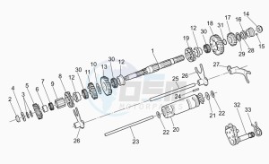 California 1100 EV PI Cat. EV PI Cat. drawing Driven shaft