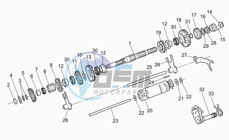 Driven shaft