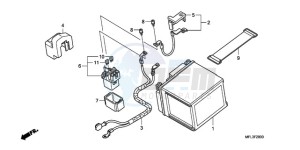 CBR1000RR9 KO / HRC MK drawing BATTERY (CBR1000RR)