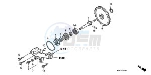 XL125VA E / MKH drawing WATER PUMP