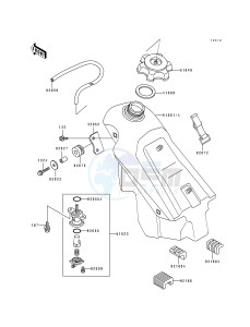 KX 125 H [KX125] (H1-H2) [KX125] drawing FUEL TANK