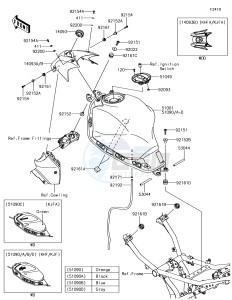 NINJA 650 EX650KJFA XX (EU ME A(FRICA) drawing Fuel Tank