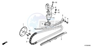 SH125B drawing CAM CHAIN/ TENSIONER