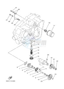 YFM450FWAD YFM450PE GRIZZLY 450 EPS (2LC2 2LC3 2LC4) drawing OIL PUMP