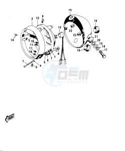 F6 (-A) 125 drawing HEADLIGHT