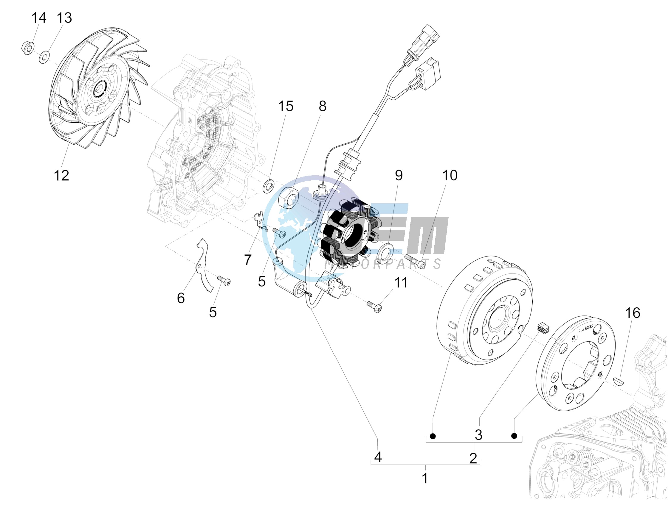 Flywheel magneto