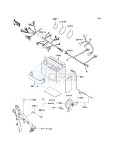 KL 125 D [KLR125] (D20-D22) [KLR125] drawing CHASSIS ELECTRICAL EQUIPMENT