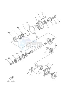 YFM550FWAD YFM5FGPHD GRIZZLY 550 EPS HUNTER (1HSM) drawing MIDDLE DRIVE GEAR