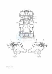 YFM450FWBD KODIAK 450 (BB5M) drawing GRAPHICS