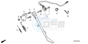 VT750C9 Australia - (U / MK) drawing SIDE STAND