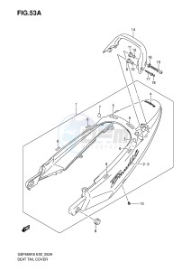 GSF650 (E2) Bandit drawing SEAT TAIL COVER (GSF650K6 UK6 AK6 UAK6)