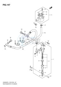 GSX650F (E3-E28) Katana drawing REAR MASTER CYLINDER (GSX650FL1 E33)