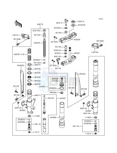 KX 250 K [KX250] (K) [KX250] drawing FRONT FORK