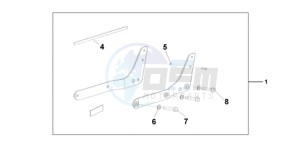 VT750C9 Ireland - (EK / MK) drawing BACKREST/REAR CAR