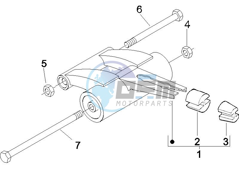 Swinging arm