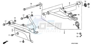 TRX500FPE9 Australia - (U / PS) drawing FRONT ARM