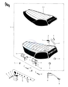 F8 (BISON A) 250 (BISON A) drawing SEAT_CHAIN COVER