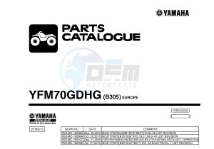 YFM700FWA YFM70GDHG GRIZZLY 700 (B305) drawing .1-Front-Page