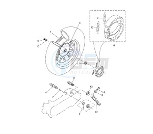 BW'S 50 drawing REAR WHEEL