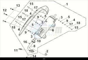 CRUISYM a 300 (LV30W3-EU) (M3) drawing EXH. MUFFLER