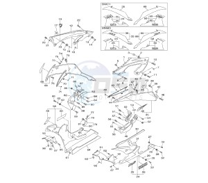 YZF R6 600 drawing COWLING 2 1JSG-SH