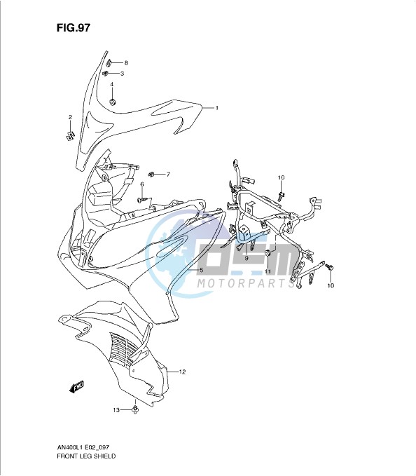 FRONT LEG SHIELD (AN400ZAL1 E2)