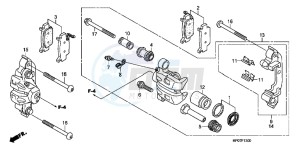 TRX500FPEB drawing FRONT BRAKE CALIPER