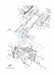 TRACER 900 MTT850 (B5CC) drawing FRAME