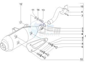 Beverly 125 Sport e3 drawing Silencer