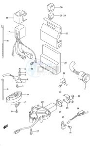 DF 300AP drawing PTT Switch/Engine Control Unit