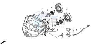 FES250 FORESIGHT drawing HEADLIGHT (FES250Y/1/2)