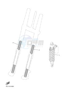 YZ450F (B111 B112 B113 B114) drawing ALTERNATE FOR CHASSIS