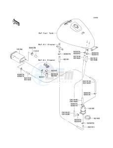 BN 125 A [ELIMINATOR 125] (A6F-A9F) A9F drawing FUEL EVAPORATIVE SYSTEM-- CA- -