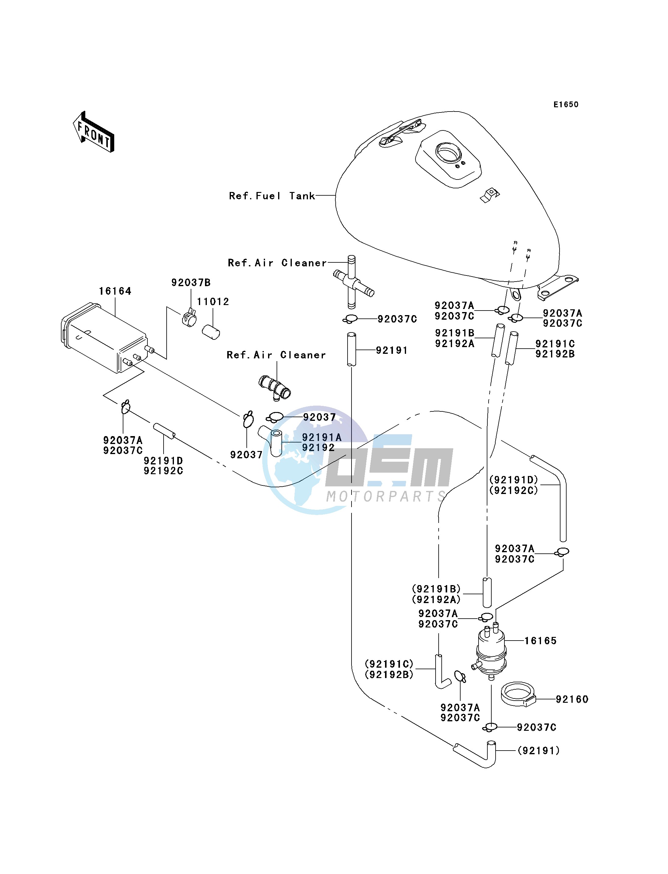 FUEL EVAPORATIVE SYSTEM-- CA- -