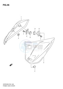 GSF650 (E2) Bandit drawing FRAME HEAD COVER (WITHOUT COWLING)