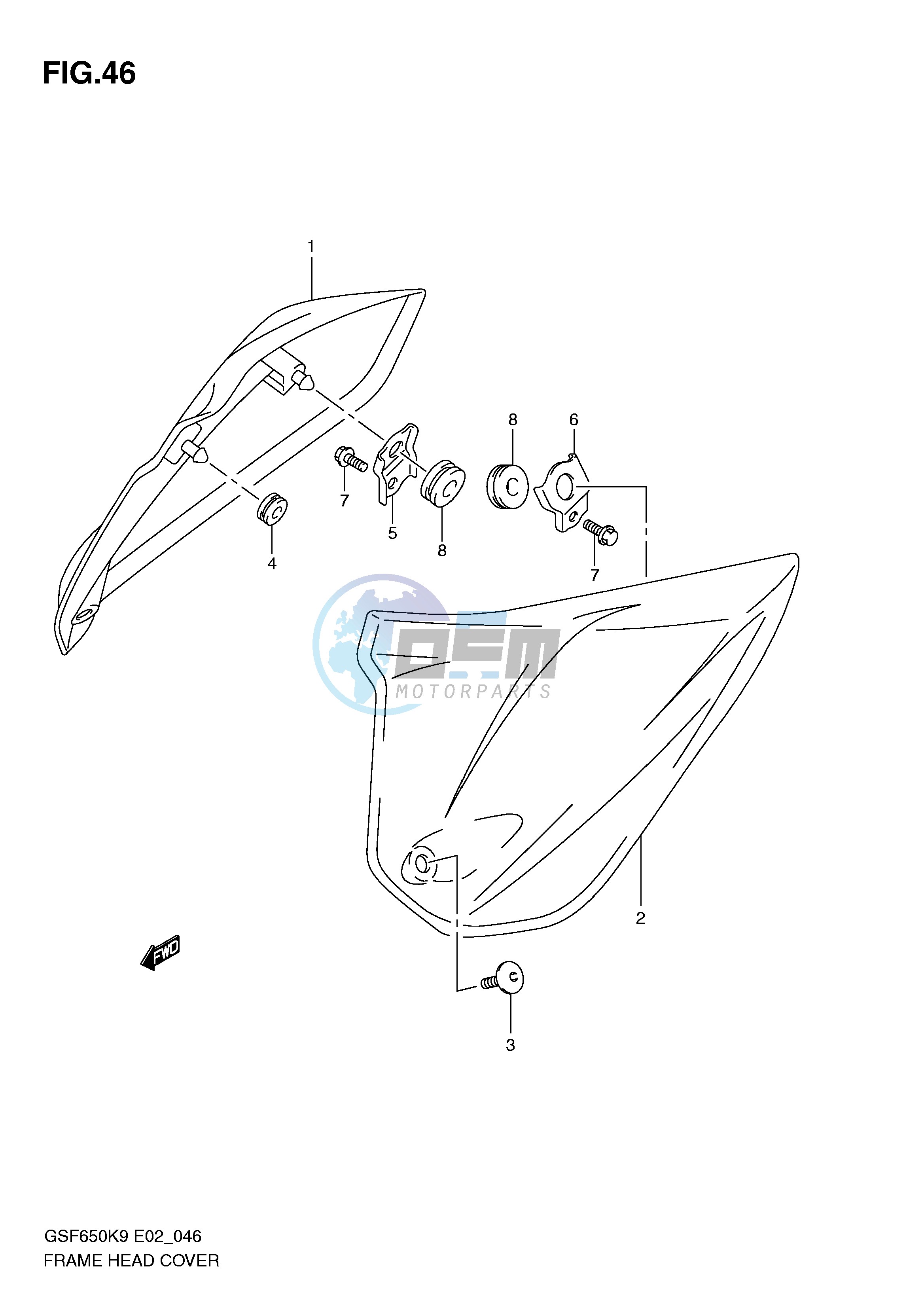 FRAME HEAD COVER (WITHOUT COWLING)