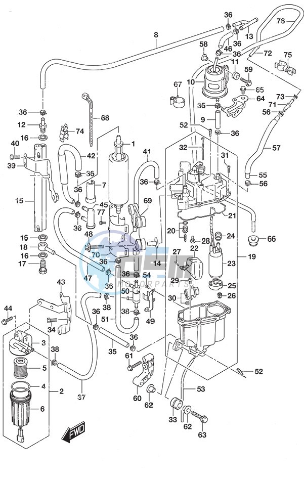 Fuel Pump/Fuel Vapor Separator SS Model