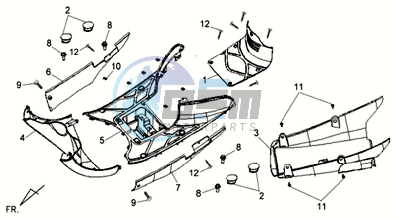 FOOTREST / LOWER COWLING