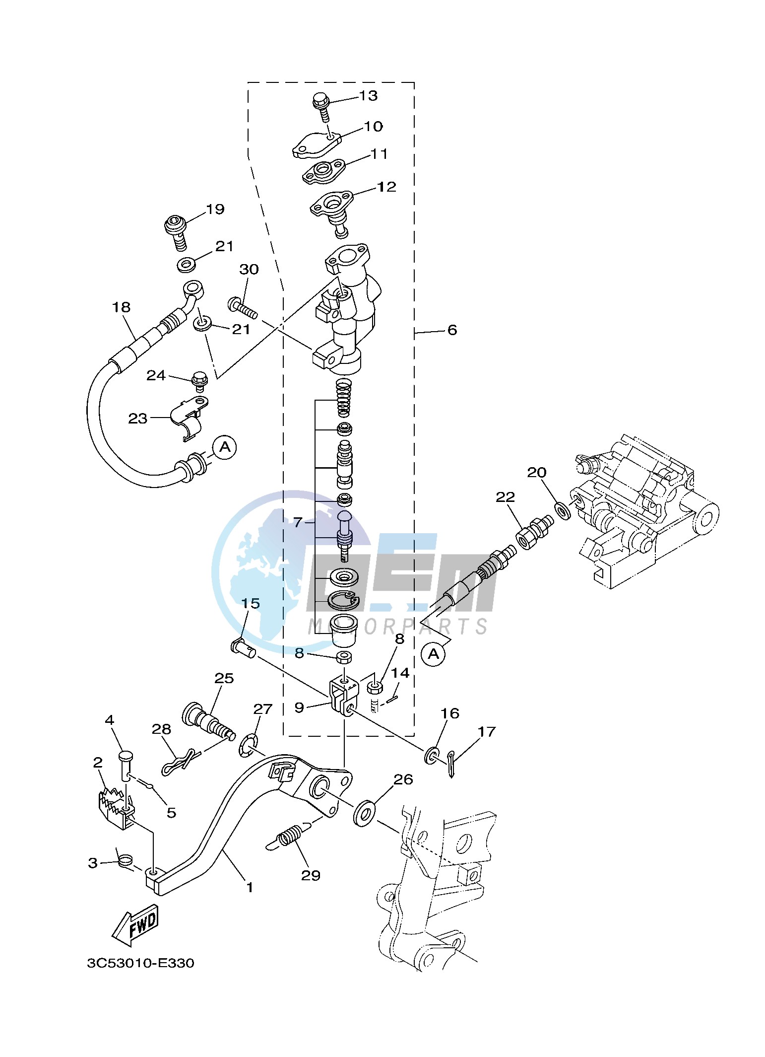 REAR MASTER CYLINDER