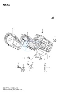 GSX-R750 (E3) drawing SPEEDOMETER (GSX-R750L1 E3)